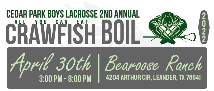 2nd Annual Crawfish Boil Fundraiser